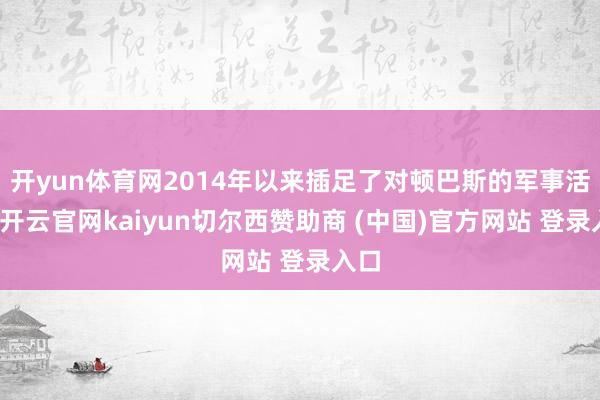 開yun體育網2014年以來插足了對頓巴斯的軍事活動-開云官網kaiyun切爾西贊助商 (中國)官方網站 登錄入口